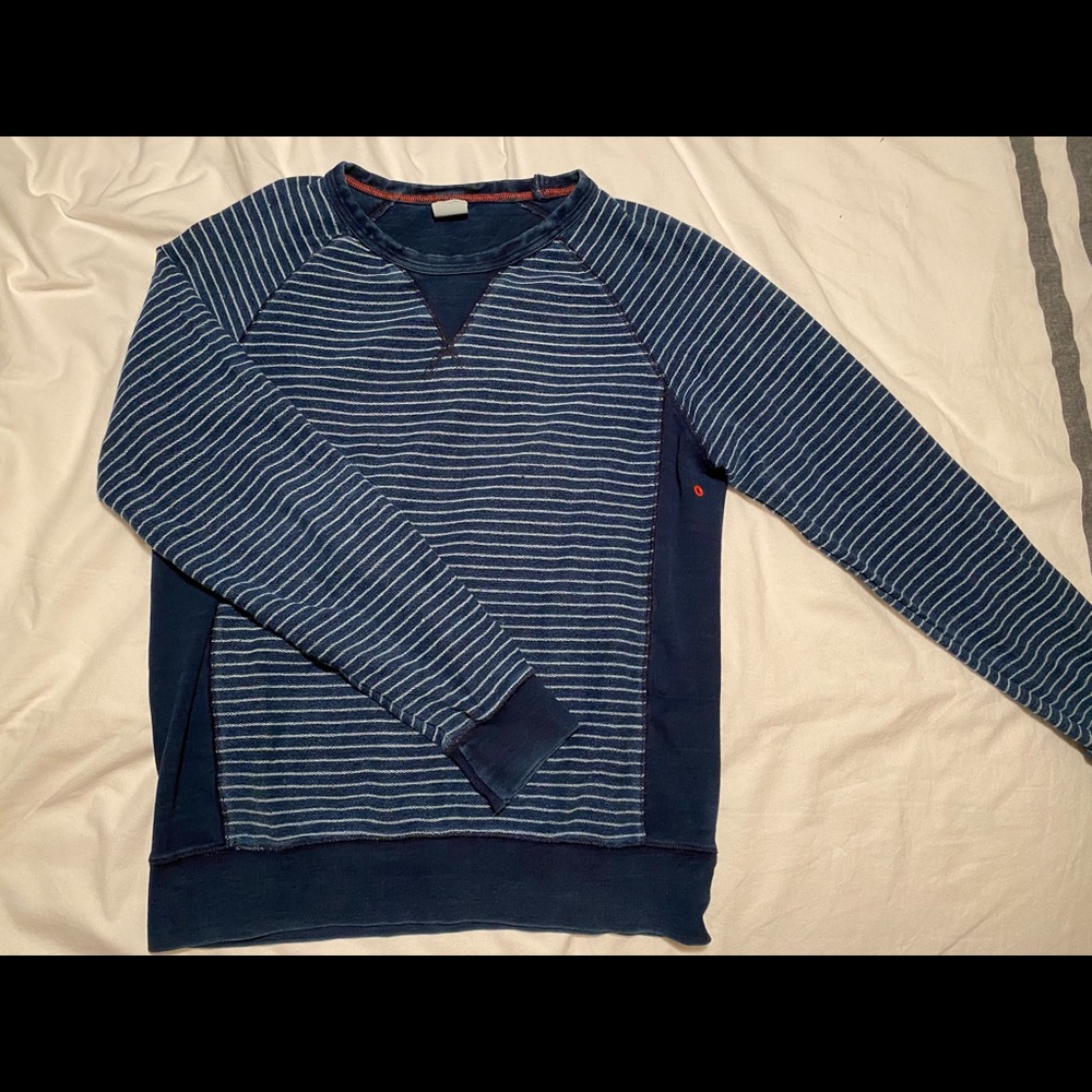 JackThreads Blue Stripe Sweatshirt